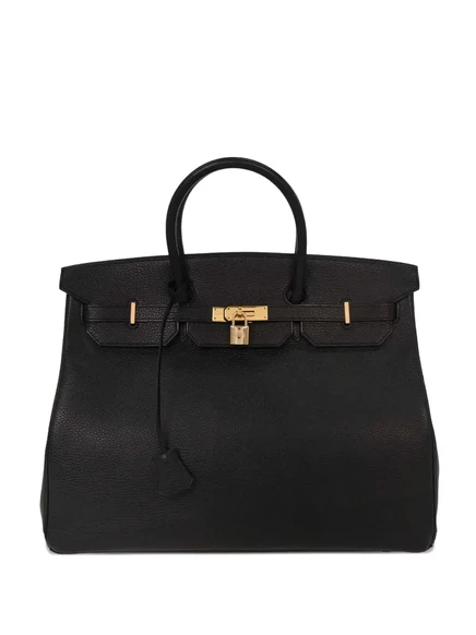Женская сумка-тоут Hermès Birkin 40 подержанная, черная