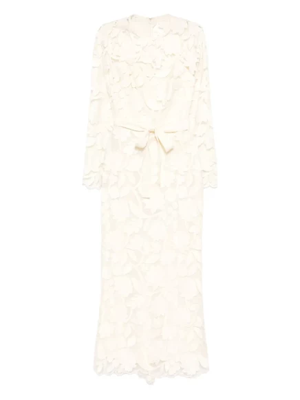 Вышитое миди-платье Elie Saab neutrals