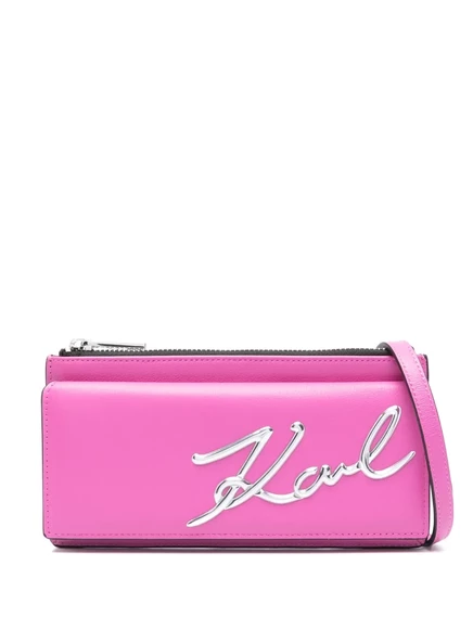 Женская сумка-кошелек Karl Lagerfeld K/Signature, розовая