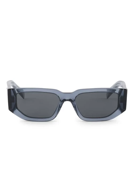 Логотип Prada Eyewear-треугольные солнцезащитные очки blue