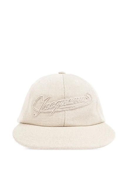 Унисекс кепка Jacquemus с логотипом, бежевая