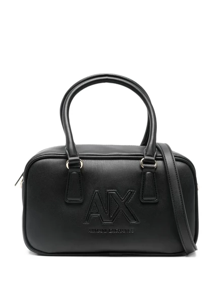 Женская сумка-тоут Armani Exchange с тиснением, черная