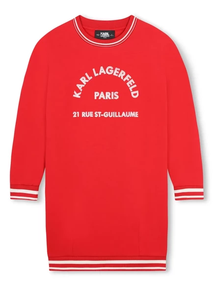Детское платье Karl Lagerfeld Kids, красное
