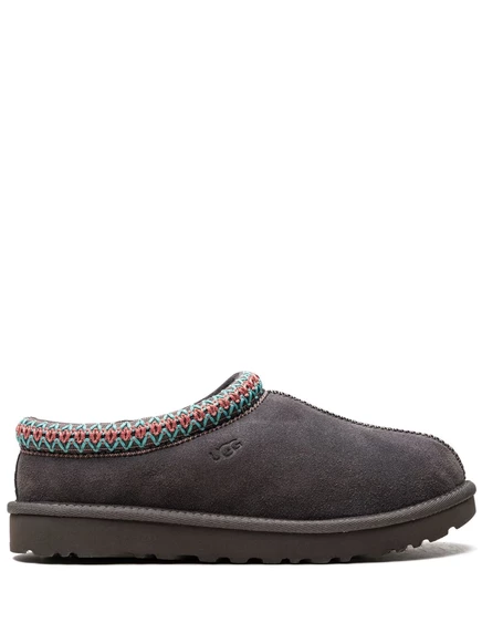 Тапочки UGG Tasman с контрастной строчкой grey