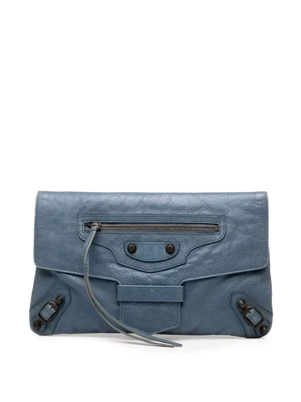 Женский клатч Balenciaga Pre-Owned Motocross Classic City, синий