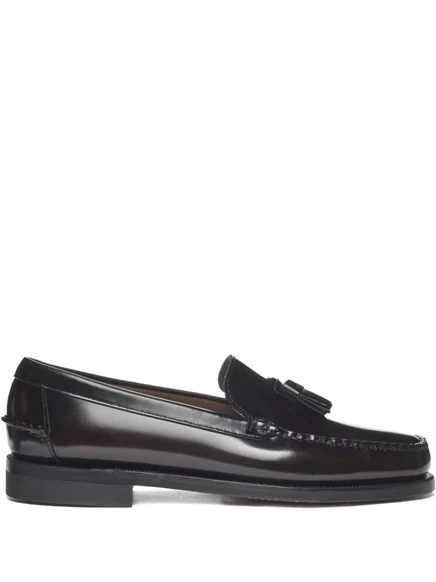 Мужские кожаные лоферы Sebago с кисточками, коричневые