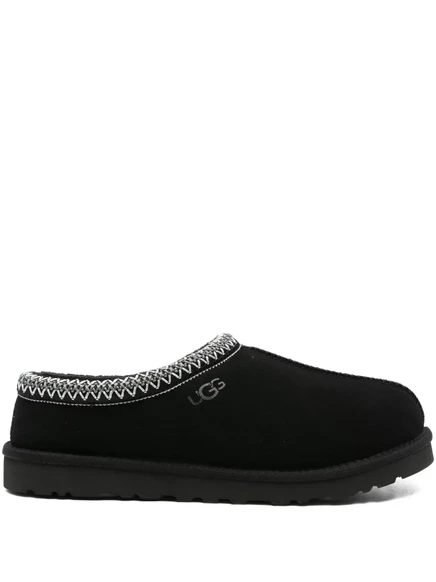 Мужские тапочки Ugg Tasman с овчиной, черные