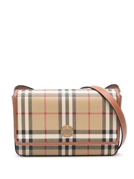 Женский клатч Burberry Hampshire из зернистой телячьей кожи, бежевый