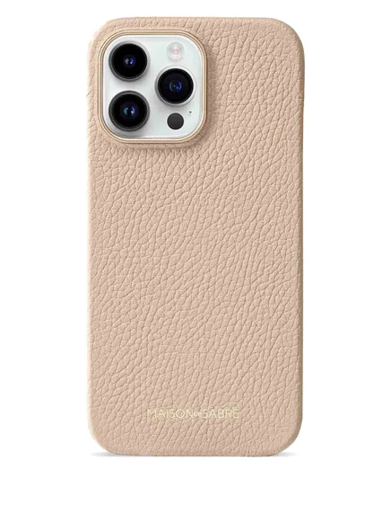 Кожаный чехол для телефона MAISON de SABRÉ iPhone 15 Pro Max neutrals