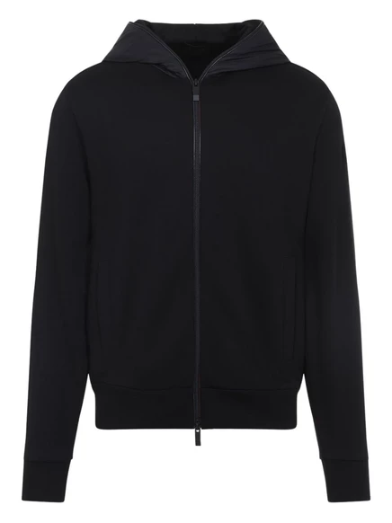 Куртка с капюшоном Moncler на молнии black
