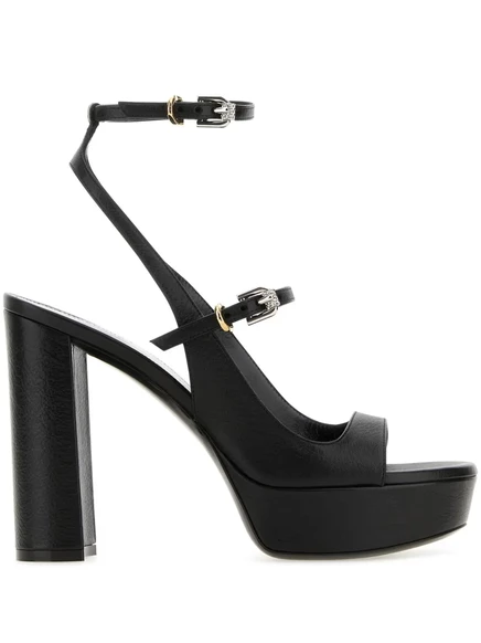 Босоножки Givenchy Voyou на платформе 115 мм black