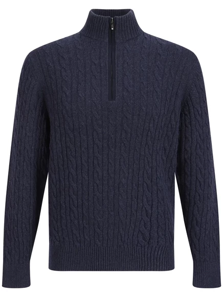 Мужской джемпер Loro Piana Treccia из кашемира, синий