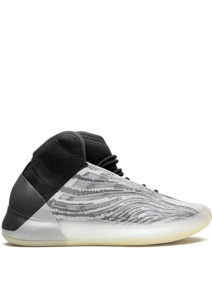 Унисекс кроссовки Adidas Yeezy Quantum, черно-серебристые