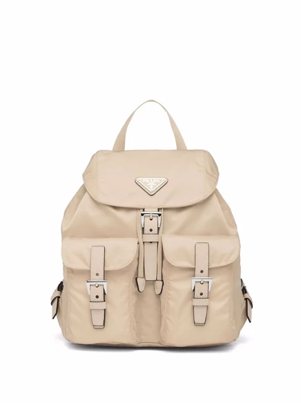 Женский рюкзак Prada Small из Re-Nylon, бежевый