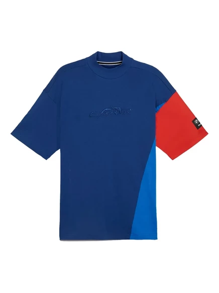 Мужская футболка Puma x BMW M Motorsport с вышивкой, синяя