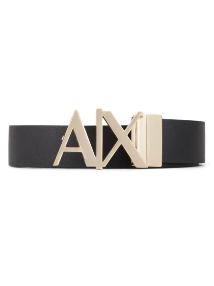 Мужской кожаный ремень Armani Exchange, черный
