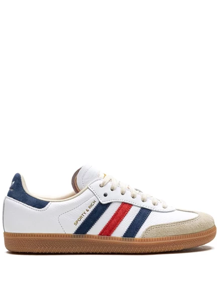 Мужские кроссовки Adidas x Sporty & Rich Samba OG, белые