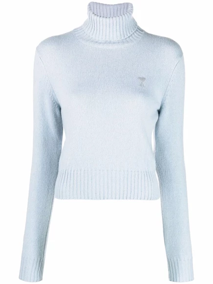 Свитер AMI Paris Ami de Coeur blue