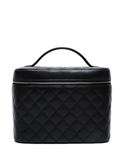 Сумка-тоут CHANEL Pre-Owned стеганая, черная