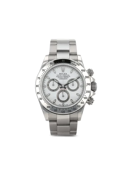 Часы Rolex Daytona 40 мм сталь, белый циферблат