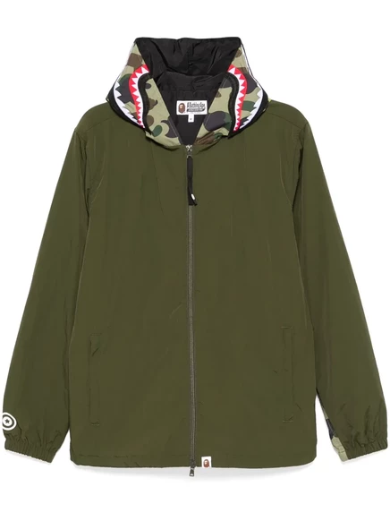 Куртка с капюшоном BATHING APE® 1st camo shark hoodie green