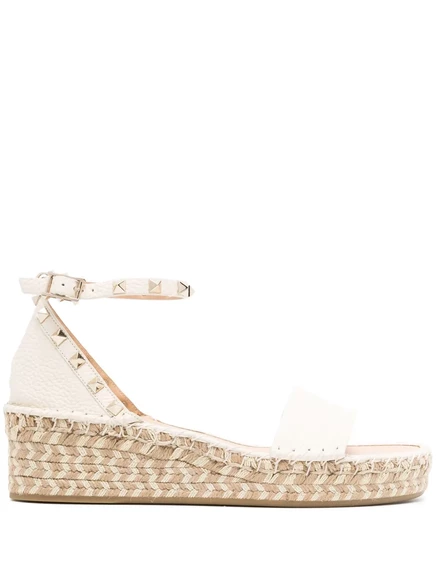 Женские эспадрильи Valentino Garavani Rockstud 55 мм, белые