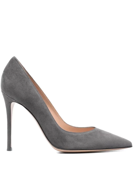 Замшевые туфли-лодочки Gianvito Rossi 110 мм grey