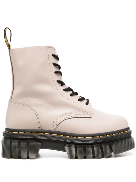 Кожаные ботильоны Dr. Martens Audrick 8-Eyeye Lux из натуральной кожи neutrals