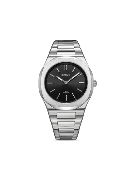 Мужские часы D1 Milano Ultra Thin 39 мм, черный циферблат