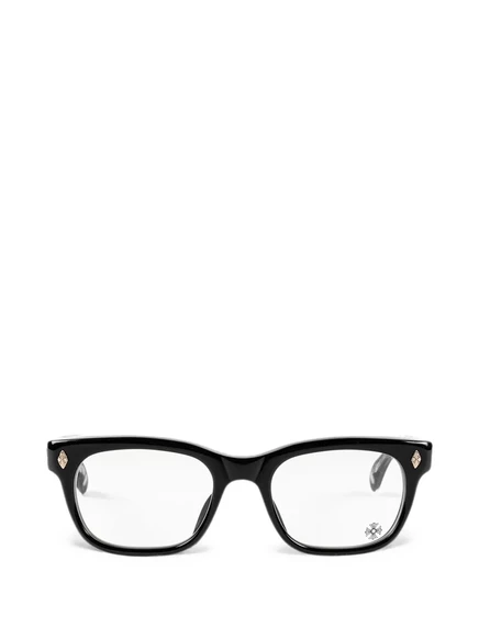 Мужские очки Chrome Hearts в прямоугольной оправе, черные