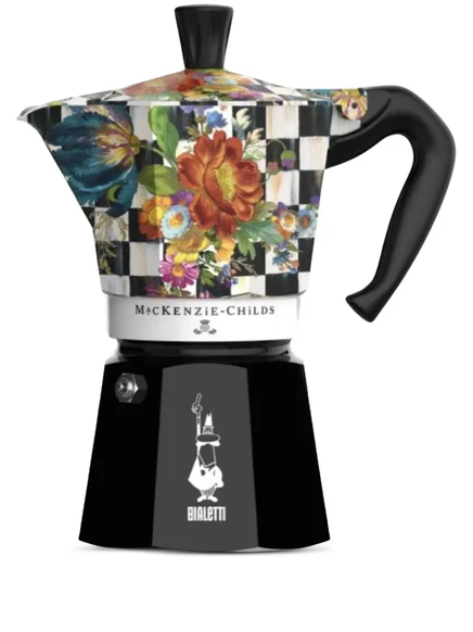 Гейзерная кофеварка Bialetti Moka Express Mackenzie, черная