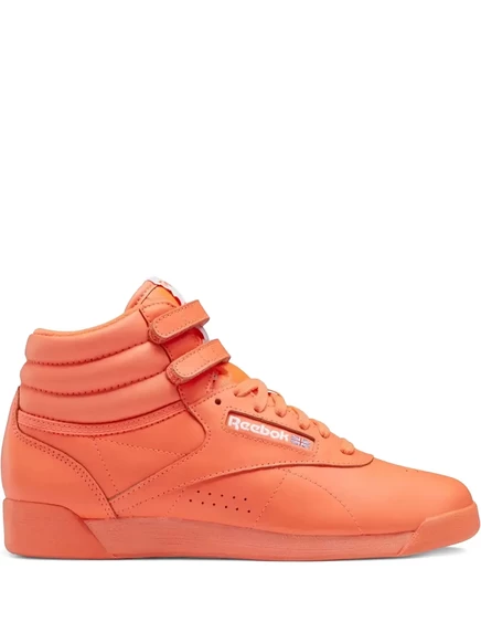 Женские кеды Reebok F/S HI высокие кожаные, оранжевые
