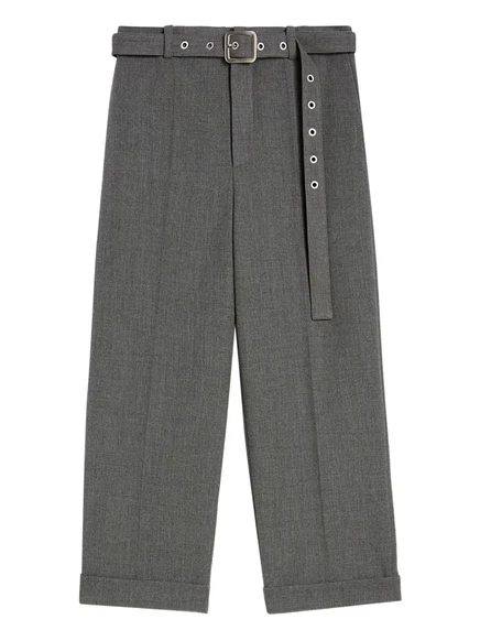 Мужские брюки Jil Sander из шерсти, серые