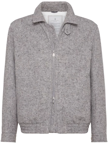 Куртка-бомбер с подкладкой Brunello Cucinelli  grey