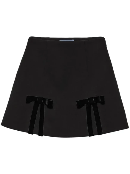 Мини-юбка Prada Natté black