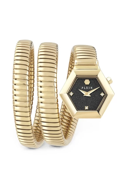 Женские часы Philipp Plein Snake Hexagon, черные