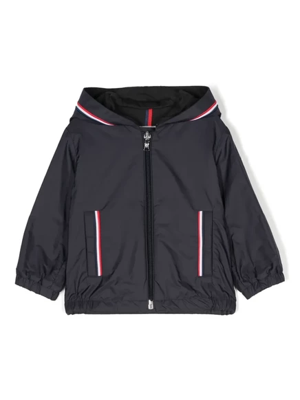Детская пуховая куртка Moncler Enfant с капюшоном, синяя