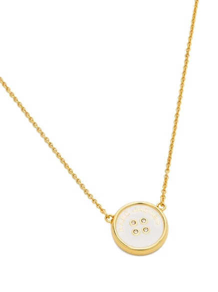 Колье Marc Jacobs с логотипом, золотистое