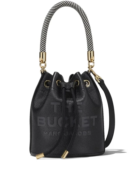 Женская сумка Marc Jacobs The Bucket, кожаная, черная