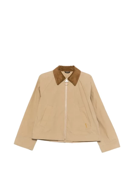 Женская куртка Barbour с вельветовым воротником, бежевая