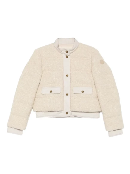 Куртка-бомбер Moncler на пуговицах neutrals
