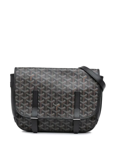 Женская сумка Goyard Belvedere MM через плечо, черная