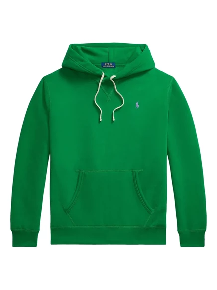 Мужское худи Polo Ralph Lauren с карманом-кенгуру, зеленое