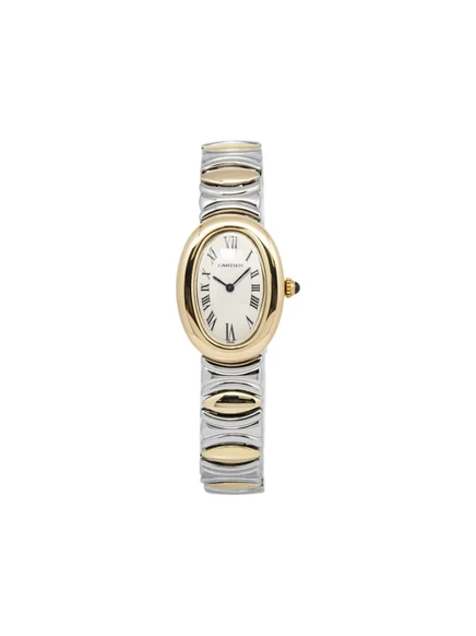 Женские часы Cartier Baignoire 1920 22 мм, кварцевые, белые