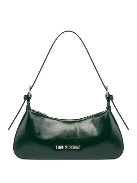 Сумка через плечо с надписью Love Moschino с логотипом green