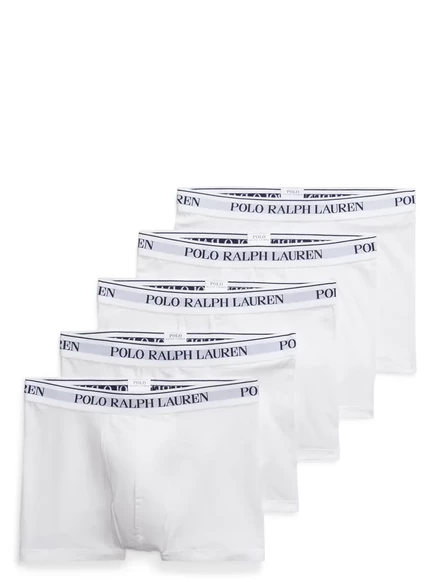 Мужские боксёры Polo Ralph Lauren 5 шт., белые