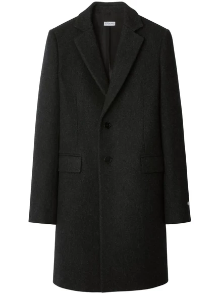 Женское пальто Burberry однобортное шерстяное, черное