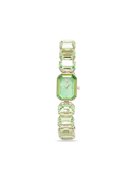 Женские часы Swarovski Octagon с кристаллами, изумрудные