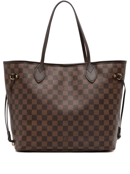 Сумка-тоут Damier Ebene Neverfull MM, бывшая в употреблении у Louis Vuitton в 2013 году