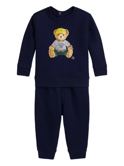 Детский спортивный костюм Polo Ralph Lauren с медвежонком, синий